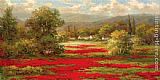 Tahitian Village Paintings - Poppy Village by Hulsey